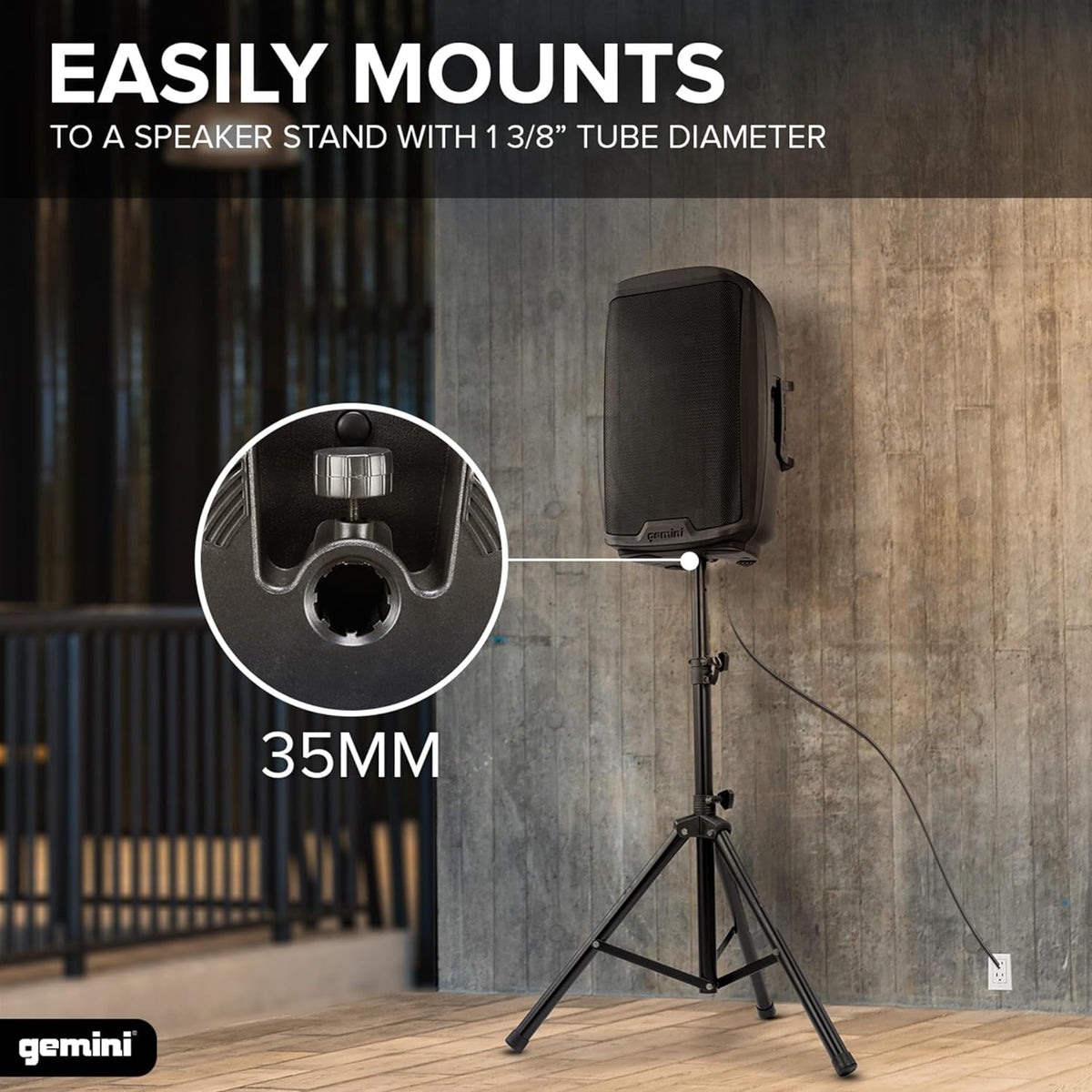 Gemini Sound 10" Full-Range PA Loudspeaker, DJ Audio Speaker, 1000 Watts - Certified Refurbished