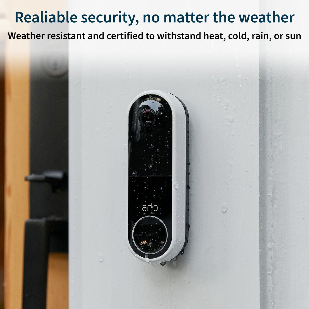 Arlo Wireless Essential Smart Video Doorbell with Night Vision - Certified Refurbished