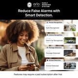Arlo Video Doorbell 2nd Gen 2K, White - Certified Refurbished
