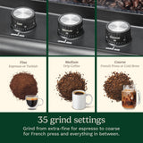 Cuisinart Espresso & Coffee Conical Burr Grinder, Black