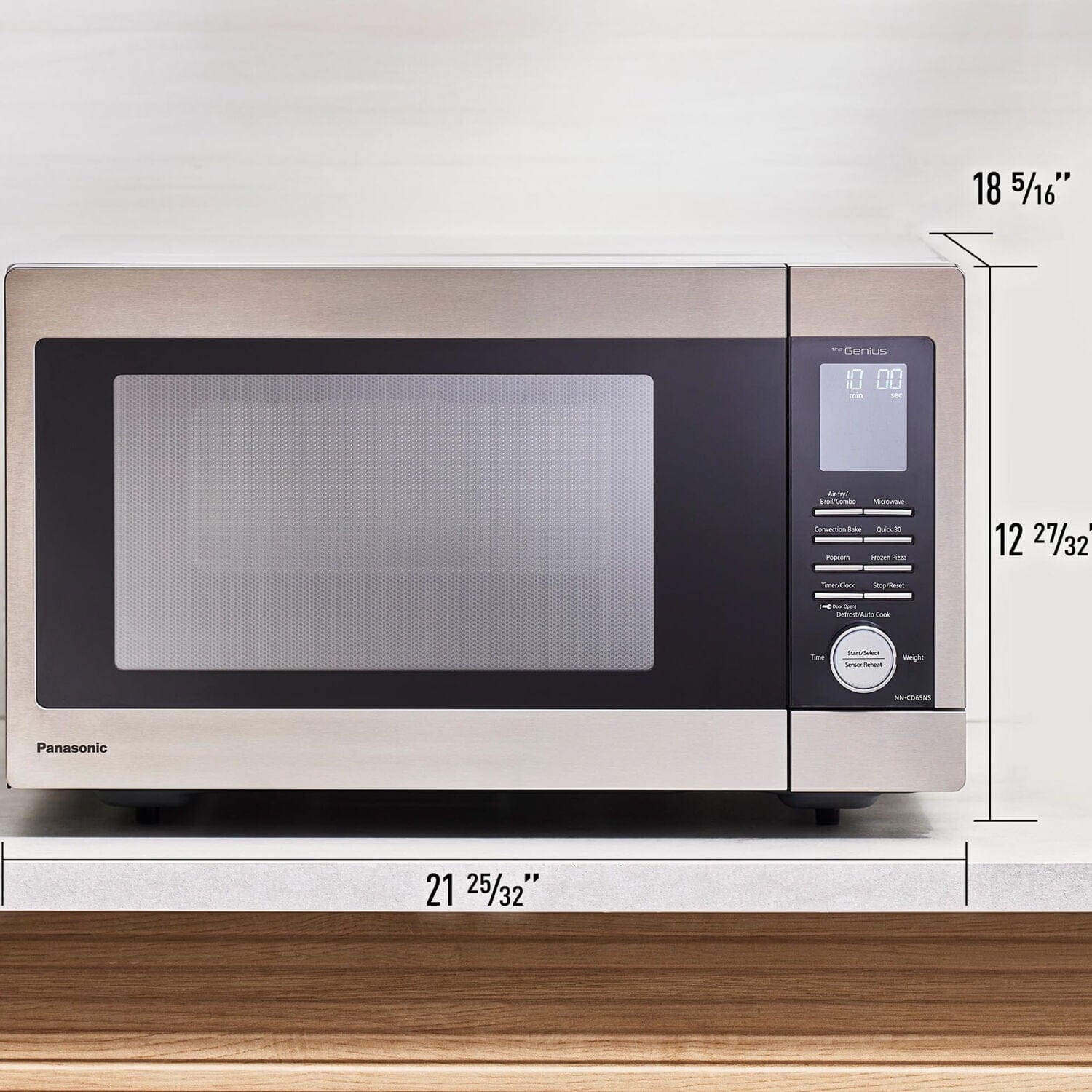 Panasonic HomeMADE 1.3 Cubic Ft. Countertop Microwave, 1200W MultiOven - Certified Refurbished