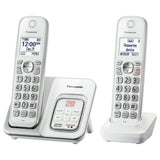 Panasonic Cordless Phone, Call Block & Answering Machine, 2 Handsets - Certified Refurbished