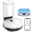 Ecovacs Yeedi Vac Station K781+ Robot Vacuum & Mop, Self-Empty, 3000Pa Suction, 200-Min Runtime, Smart Visual Mapping, White - Certified Refurbished