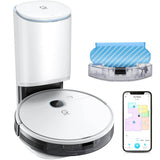 Ecovacs Yeedi Vac Station K781+ Robot Vacuum & Mop, Self-Empty, 3000Pa Suction, 200-Min Runtime, Smart Visual Mapping, White - Certified Refurbished