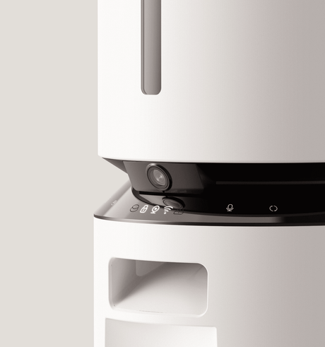Petlibro Automatic Single Tray Smart Pet Feeder with Video Camera, Night Vision, Motion & Sound Alerts, White - Certified Refurbished