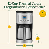 Cuisinart Programmable Thermal Coffee Maker (12 Cup), Black