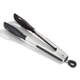 Cuisinart 9"  Squared Head Silicone Tongs, Black