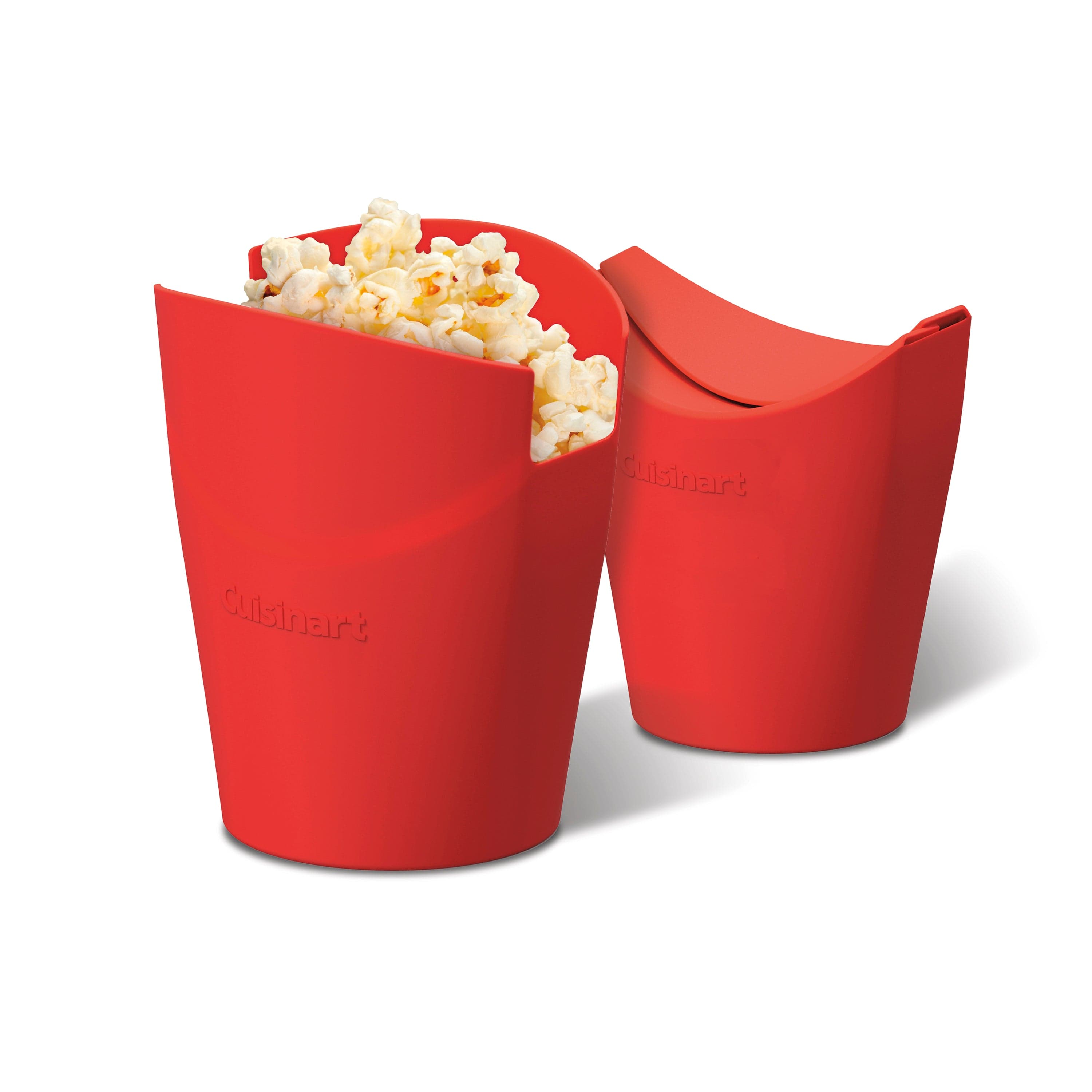 Cuisinart 2pc Single Serve Microwave Popcorn Makers, Red