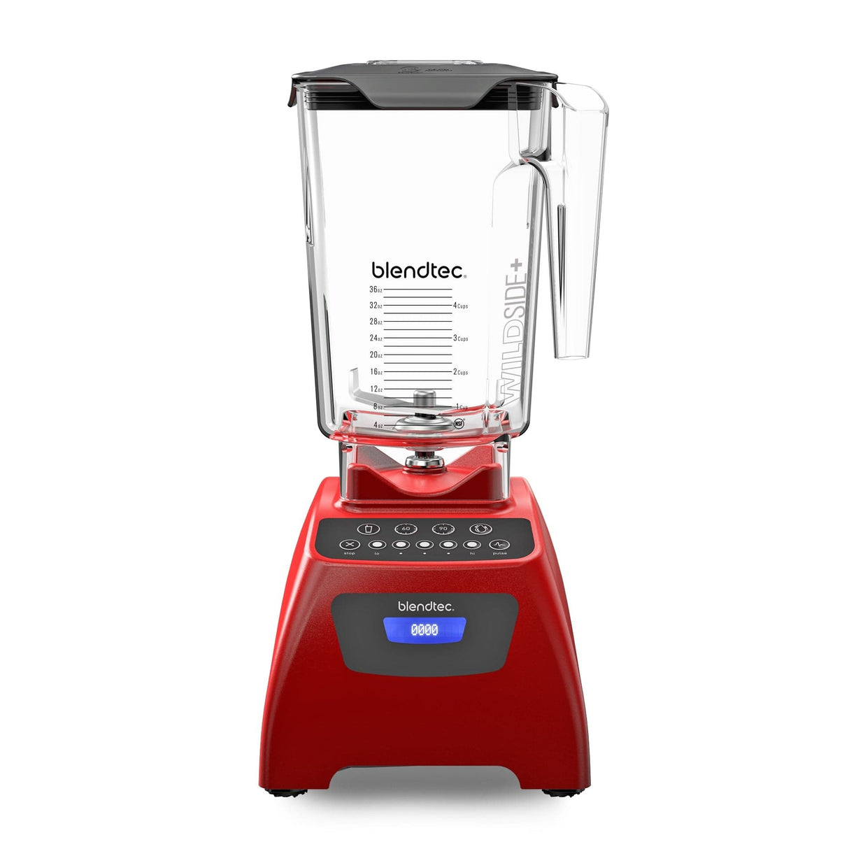 Blendtec Classic 575 Blender, WildSide+ Jar, 5 Speeds, Poppy Red