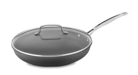 Cuisinart Chef’s Classic ™ Nonstick Hard Anodized 12” Skillet with Glass Cover, Black