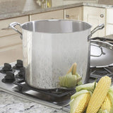 Cuisinart Chef's Classic™ Stainless 12 Quart Stockpot with Cover, Silver