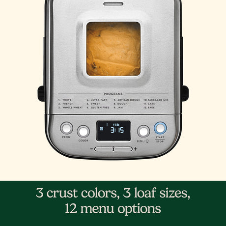 Cuisinart Compact Automatic Bread Maker, Silver