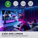 ViewSonic X1-4K Pro True 4K HDR Smart LED Projector with Built-in Google TV, Black - Certified Refurbished