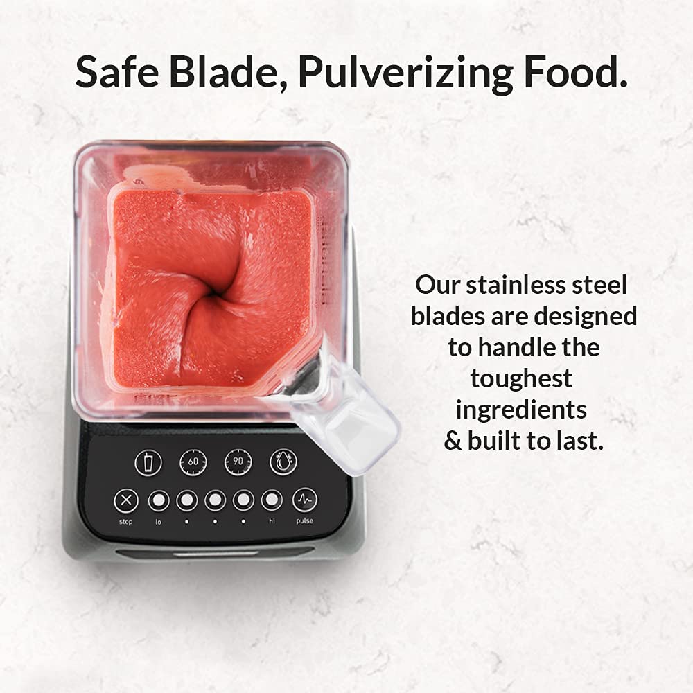 Blendtec Classic 575 Blender, WildSide+ Jar, 5 Speeds, Poppy Red
