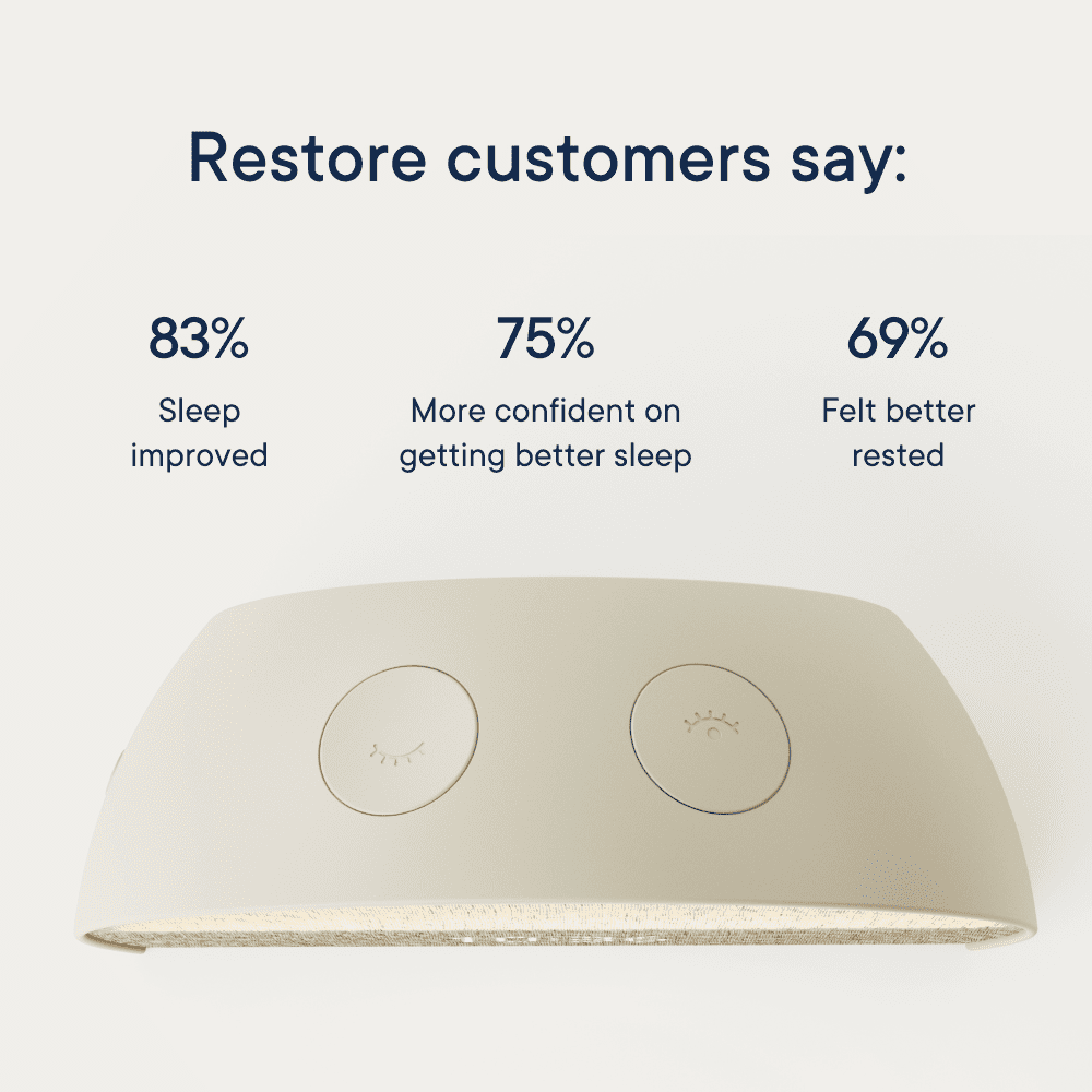 Hatch Restore 2 Sunrise Alarm Clock, Sound Machine, Screen-Free Sleep, Slate - Certified Refurbished