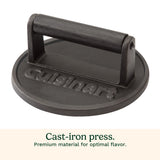 Cuisinart Cast Iron Smash Burger Press, 6.5" Dia