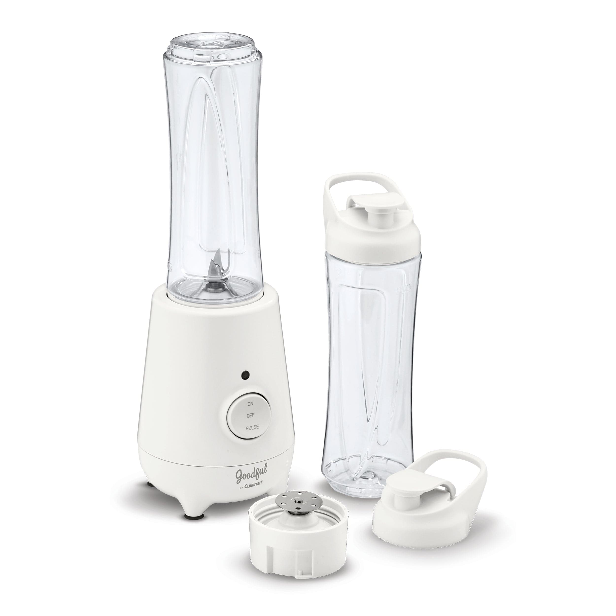 Goodful by Cuisinart CB300GF 20 oz Compact To Go Countertop Blender, White