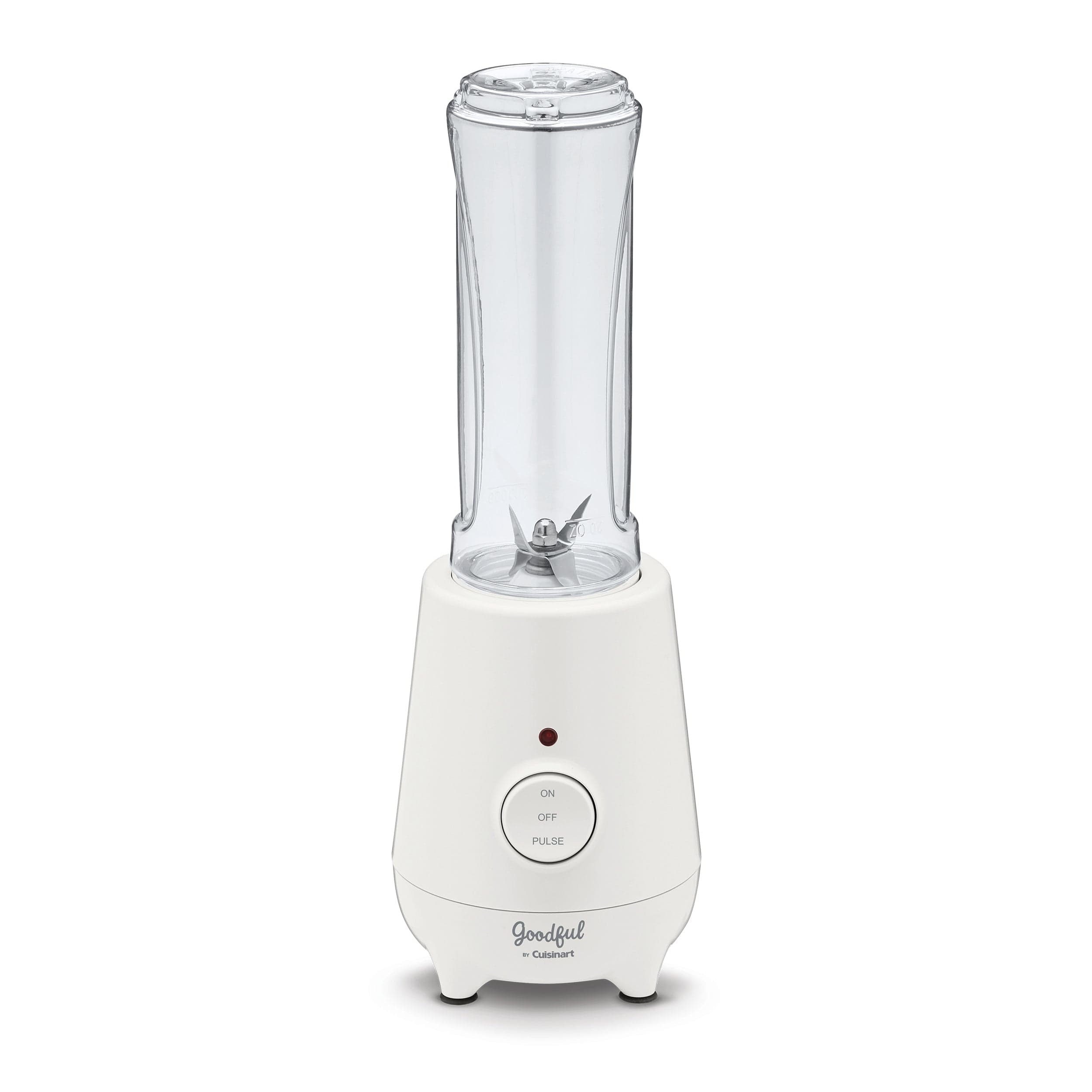 Goodful by Cuisinart 20 oz Compact To Go Countertop Blender, White