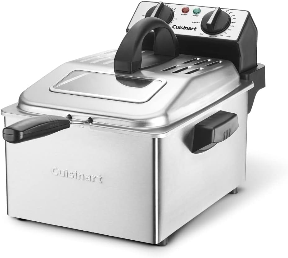 Cuisinart CDF-200FR 4 Qt. Stainless Steel Deep Fryer - Certified Refurbished