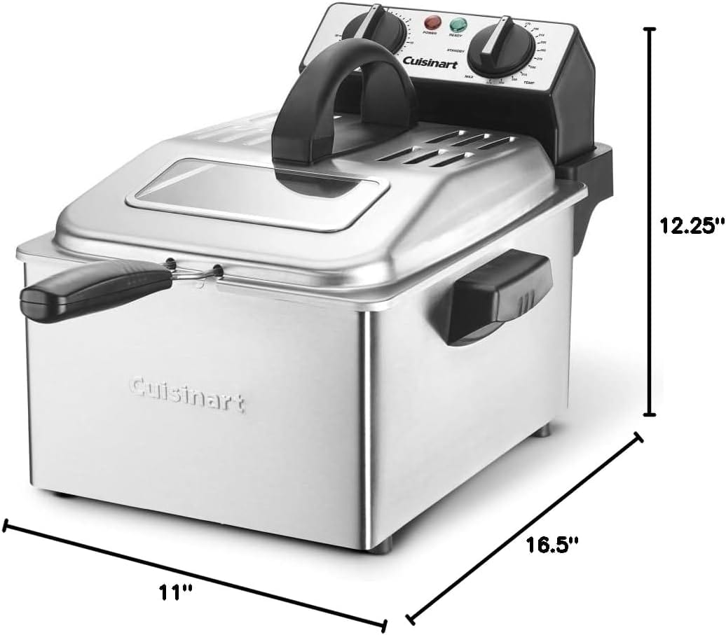 Cuisinart 4 Qt. Stainless Steel Deep Fryer - Certified Refurbished