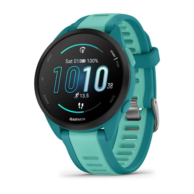 Garmin Forerunner 165 Music Running Smartwatch, GPS, WiFi, Turquoise/Aqua - Certified Refurbished