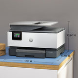 HP OfficeJet Pro 9122e Wireless All-in-One Color Inkjet Printer, Print, Scan, Copy, Fax, Duplex, ADF - Certified Refurbished