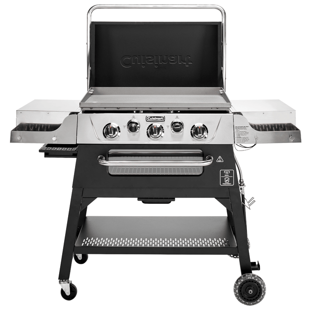 Cuisinart 28" Outdoor Gas Griddler, 2-in-1 Griddle & Broiler, Black Stainless