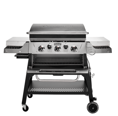 Cuisinart 28" Outdoor Gas Griddler, 2-in-1 Griddle & Broiler, Black Stainless
