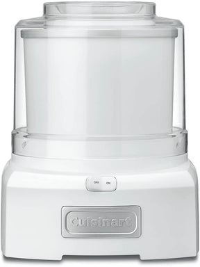 Cuisinart 1.5 Quart Frozen Yogurt, Ice Cream and Sorbet Maker, White - Certified Refurbished