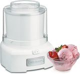 Cuisinart 1.5 Quart Frozen Yogurt, Ice Cream and Sorbet Maker, White - Certified Refurbished