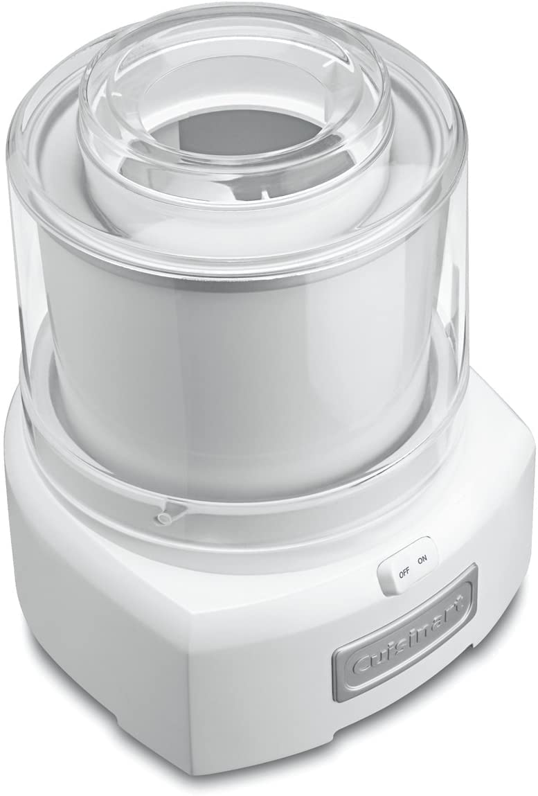 Cuisinart 1.5 Quart Frozen Yogurt, Ice Cream and Sorbet Maker, White - Certified Refurbished