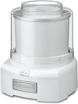 Cuisinart 1.5 Quart Frozen Yogurt, Ice Cream and Sorbet Maker, White - Certified Refurbished