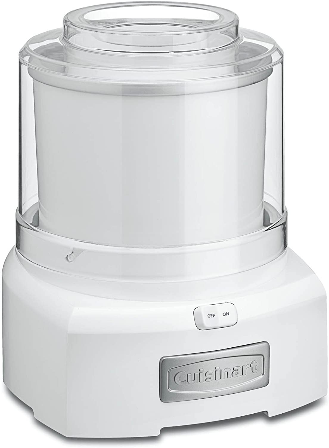 Cuisinart 1.5 Quart Frozen Yogurt, Ice Cream and Sorbet Maker, White - Certified Refurbished
