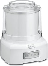 Cuisinart 1.5 Quart Frozen Yogurt, Ice Cream and Sorbet Maker, White - Certified Refurbished