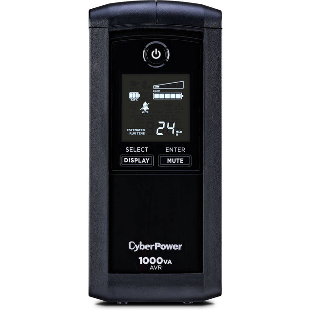 CyberPower 1000VA/600W Intelligent LCD UPS System with AVR and LCD - New Battery Certified Refurbished