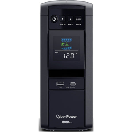 CyberPower PFC 1000VA / 600W Pure Sine Wave UPS System - New Battery Certified Refurbished