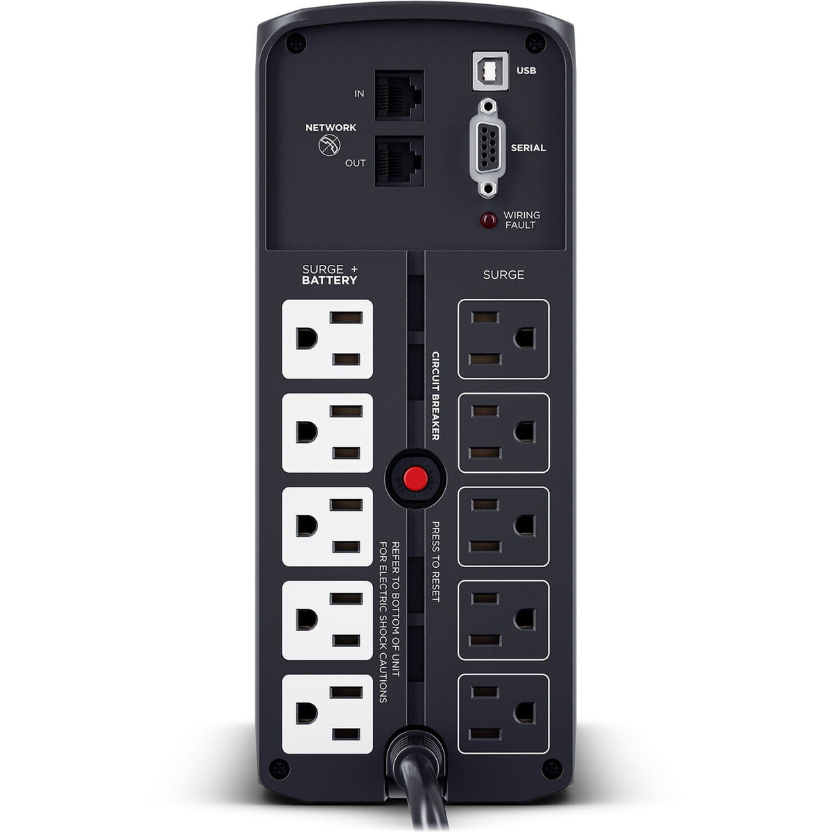 CyberPower PFC 1000VA / 600W Pure Sine Wave UPS System - New Battery Certified Refurbished
