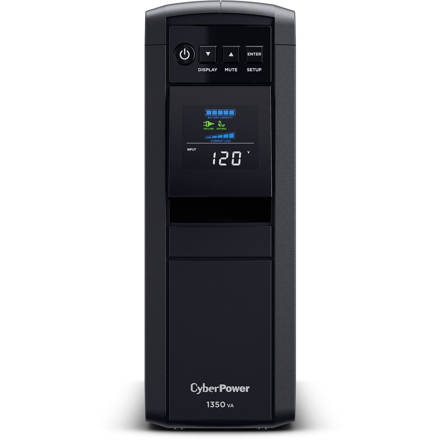 CyberPower CP1350PFCLCD-R PFC 1350VA/880W, 12 Outlets, AVR, Mini-Tower Sinewave UPS System - Certified Refurbished