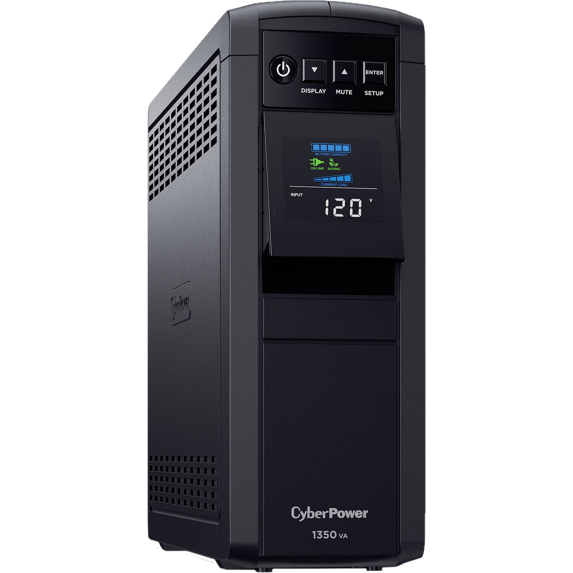 CyberPower CP1350PFCLCD-R PFC 1350VA/880W, 12 Outlets, AVR, Mini-Tower Sinewave UPS System - Certified Refurbished