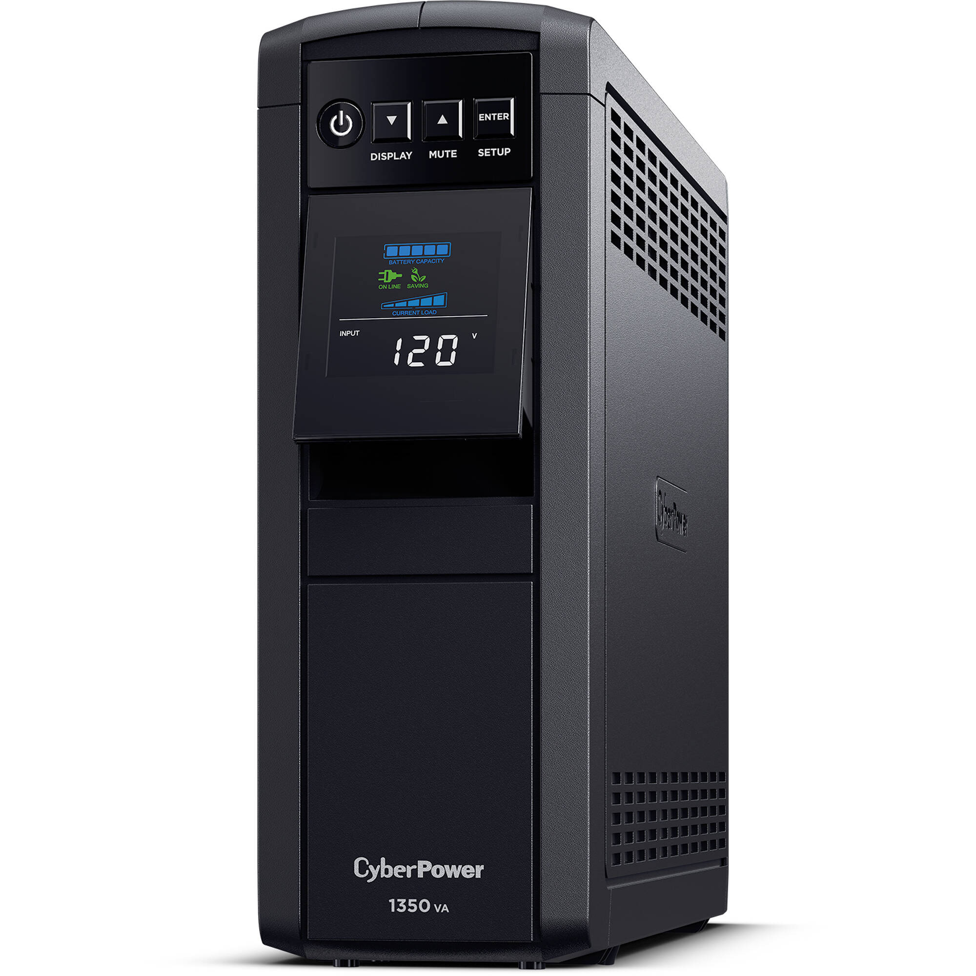 CyberPower CP1350PFCLCD-R PFC 1350VA/880W, 12 Outlets, AVR, Mini-Tower Sinewave UPS System - Certified Refurbished