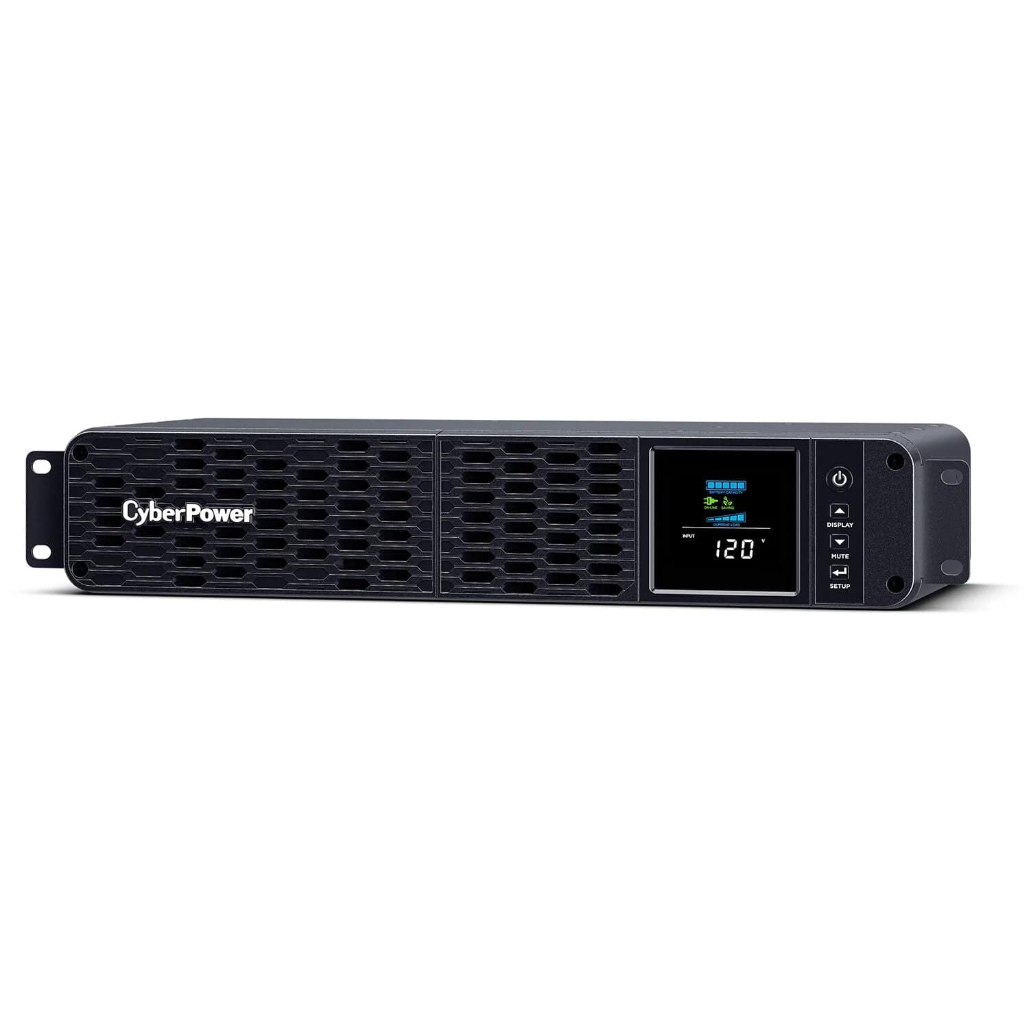 CyberPower PFC 1500VA/1000W, 8 Outlets, AVR, Short Depth 2U Rackmount Sinewave UPS System - Certified Refurbished