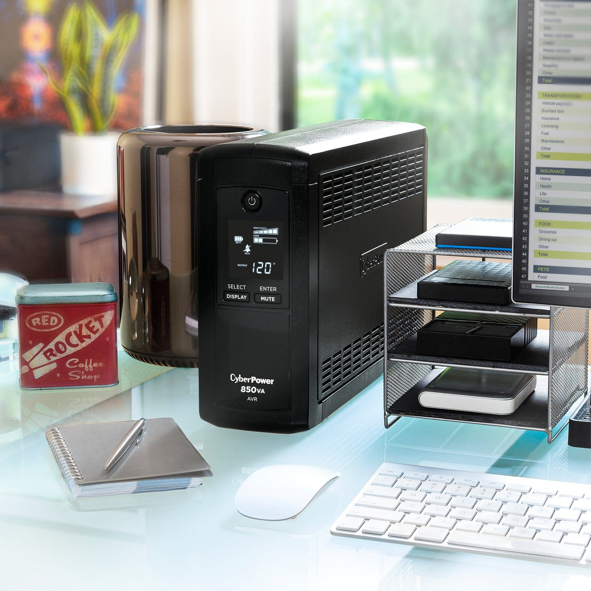 CyberPower 850 VA 510 Watts 9 Outlets UPS - Certified Refurbished