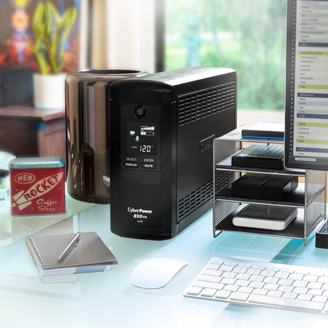 CyberPower 850 VA 510 Watts 9 Outlets UPS - Certified Refurbished