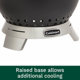Cuisinart 19.5” Cleanburn Smokeless Fire Pit, Black Stainless