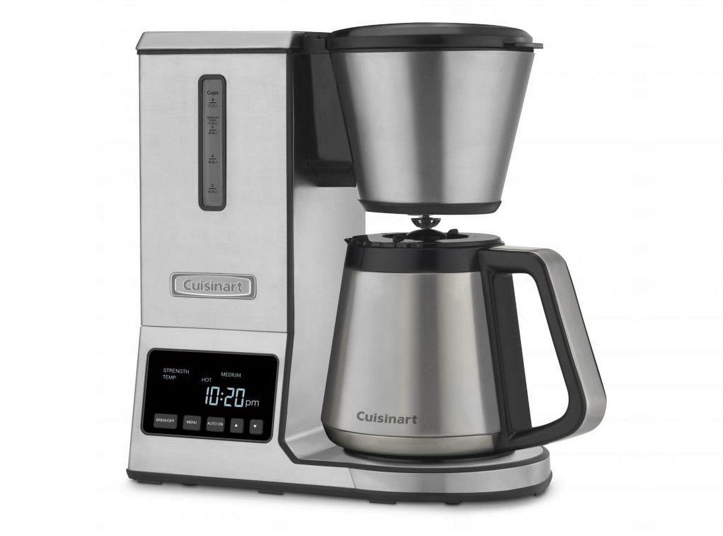 Cuisinart PurePrecision 8 Cup Pour-Over Coffee Brewer with Thermal Carafe, Silver - Certified Refurbished