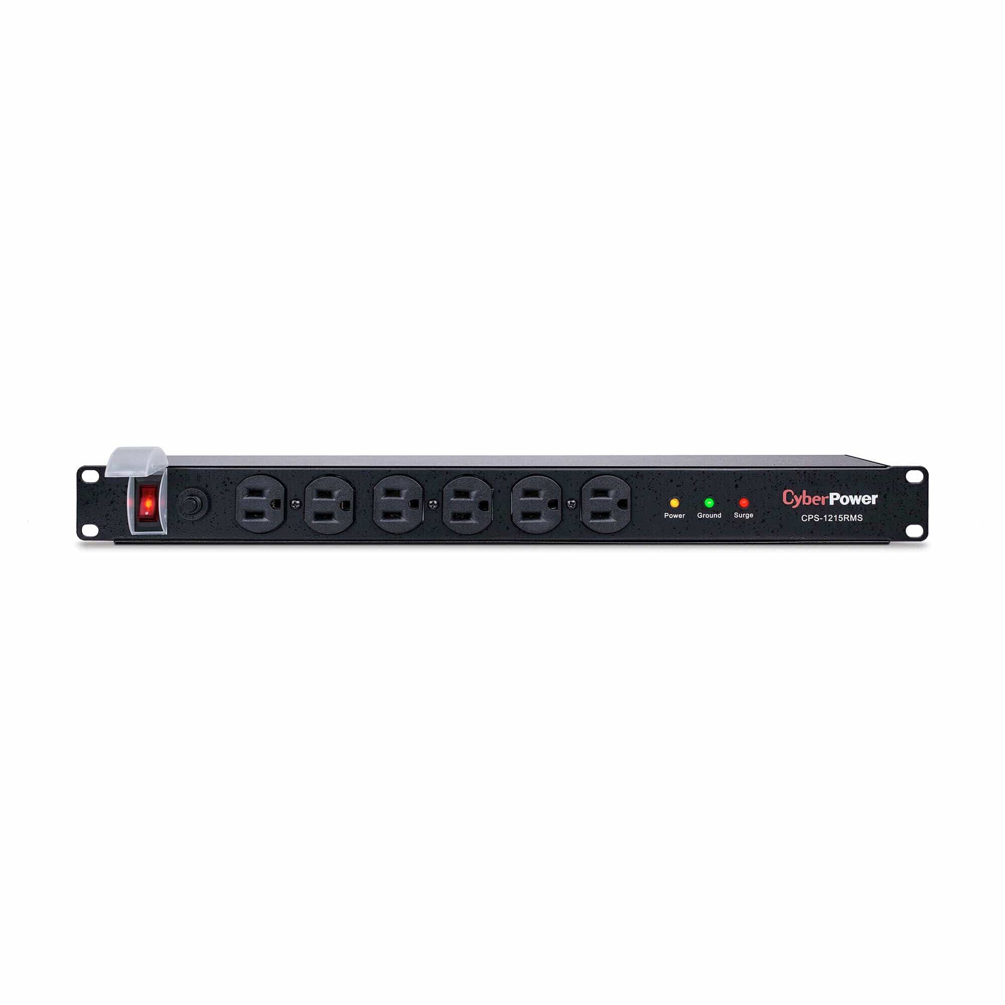 CyberPower Surge Protector, 120V/15A, 12 Outlets, 15 ft Power Cord, 1U Rackmount - Certified Refurbished