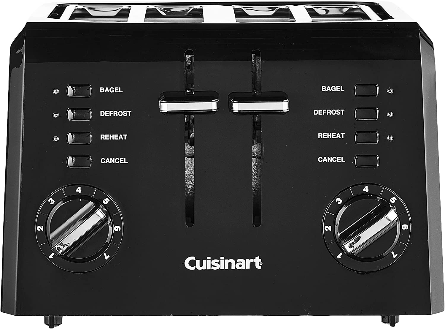 Cuisinart CPT-142BKFR Plastic 4 Slices Toaster Black - Certified Refurbished