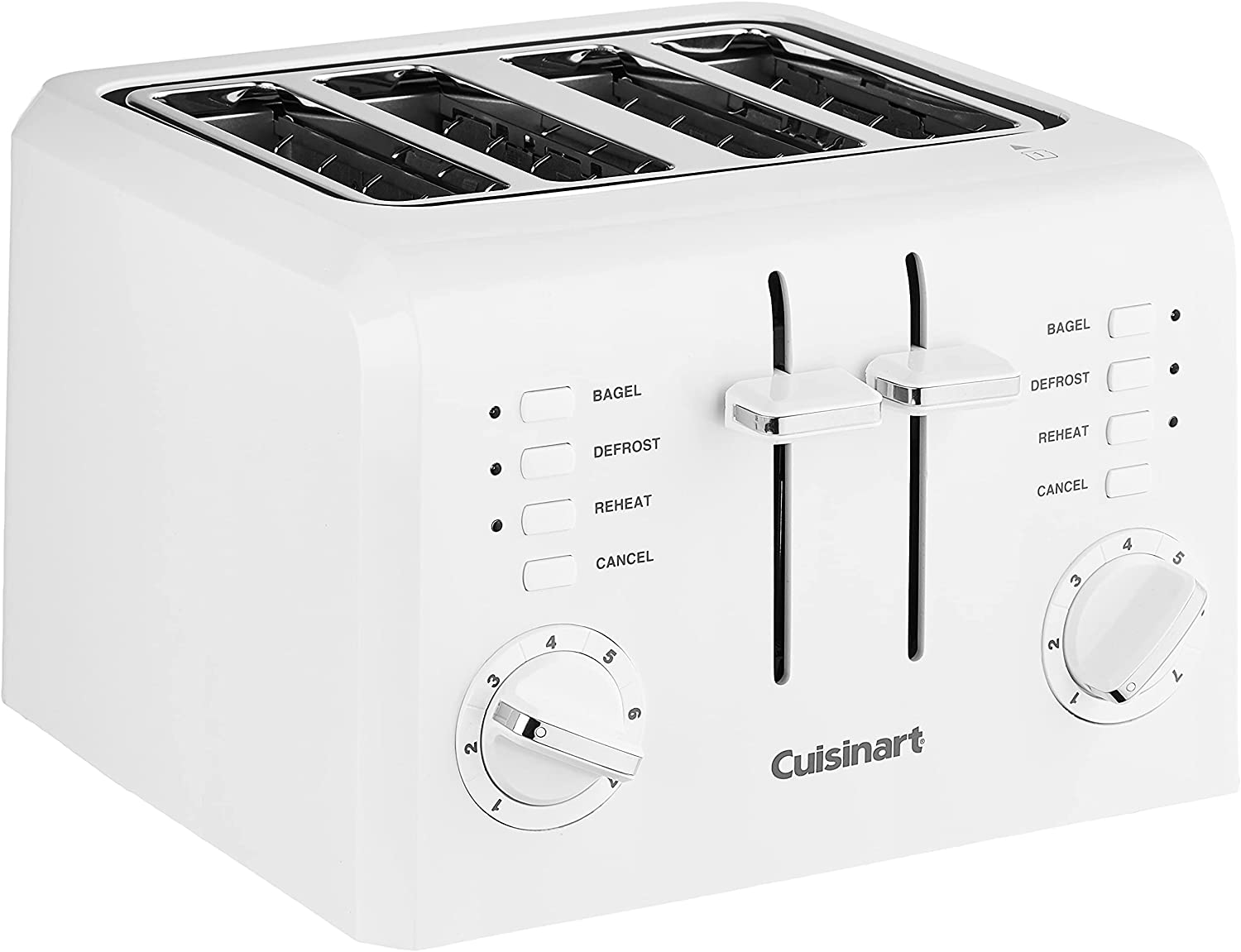 Cuisinart Contemporary Compact 4-Slice Toaster, White - Certified Refurbished