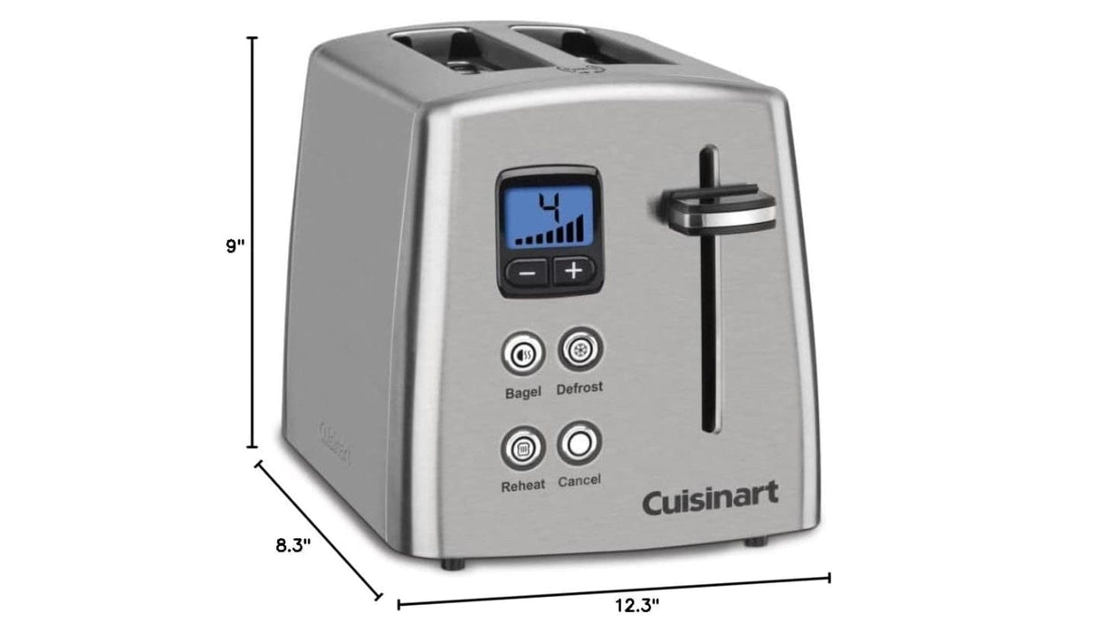 Cuisinart CPT-415P1 2-Slice Countdown Metal Toaster Brushed Stainless - Certified Refurbished