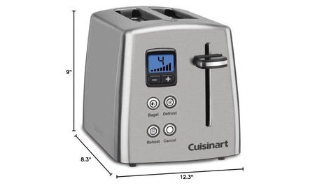 Cuisinart CPT-415P1 2-Slice Countdown Metal Toaster Brushed Stainless - Certified Refurbished